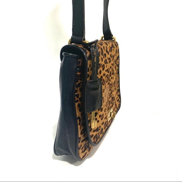 NWD Fossil Memoir Calf Hair Small Cheetah Flap Bag - Picture 3 of 10